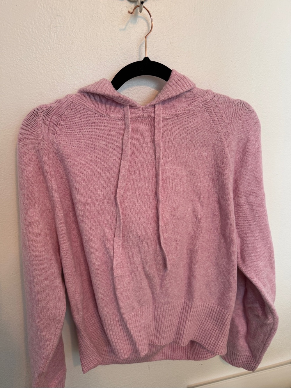 GAP Dusty Pink Hooded Knit Sweater